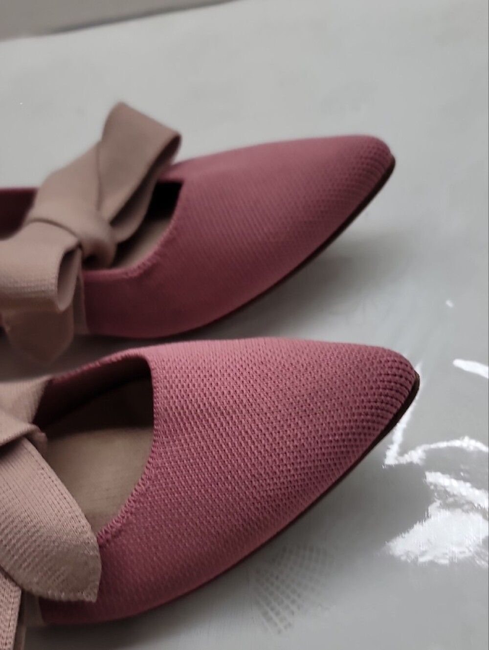 Rothy's The Rosebud Pointed Toe Bow Maryjanes Size 9.5 - Picture 9 of 11